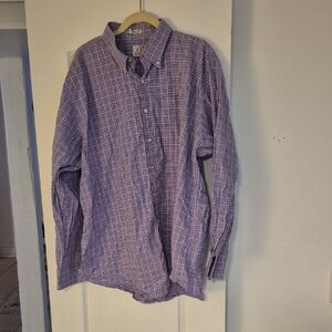 Peter Millar Purple Casual Button Down Shirt Sz. XXL